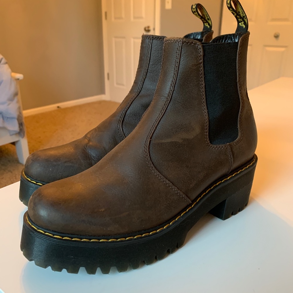 Dr. Martens Women’s Brown Platform Chelsea Boot